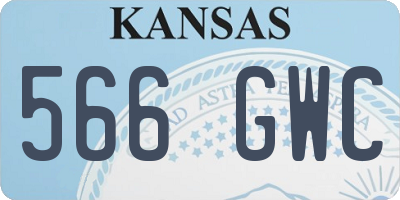 KS license plate 566GWC