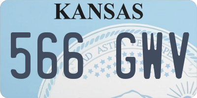 KS license plate 566GWV