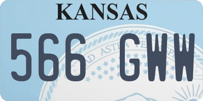 KS license plate 566GWW