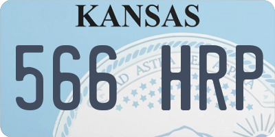 KS license plate 566HRP