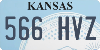 KS license plate 566HVZ