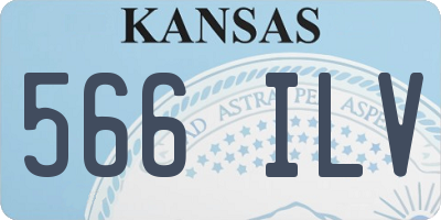 KS license plate 566ILV