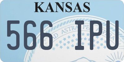 KS license plate 566IPU
