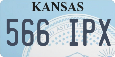 KS license plate 566IPX
