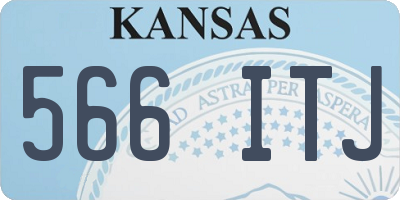 KS license plate 566ITJ