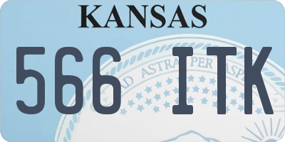 KS license plate 566ITK