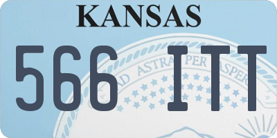 KS license plate 566ITT