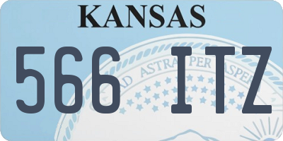 KS license plate 566ITZ