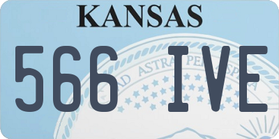 KS license plate 566IVE