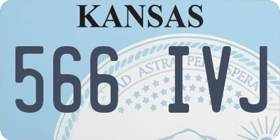 KS license plate 566IVJ