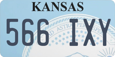 KS license plate 566IXY
