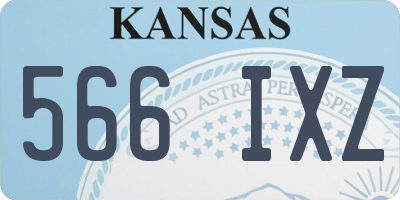 KS license plate 566IXZ