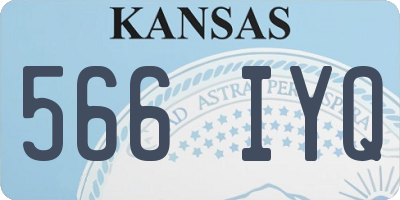 KS license plate 566IYQ
