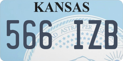KS license plate 566IZB