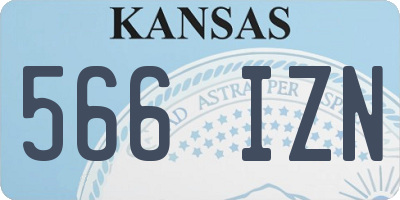 KS license plate 566IZN