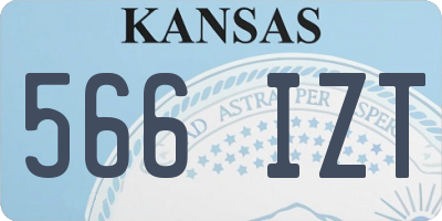 KS license plate 566IZT