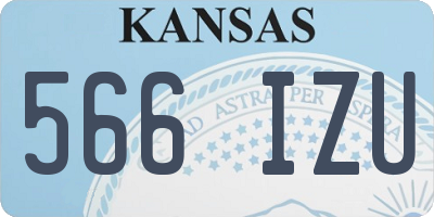 KS license plate 566IZU