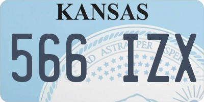 KS license plate 566IZX