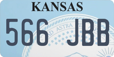 KS license plate 566JBB
