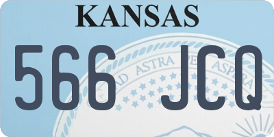 KS license plate 566JCQ