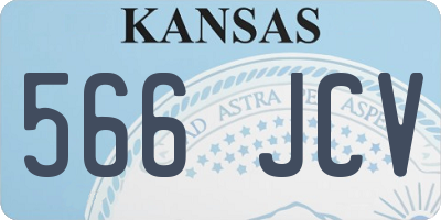 KS license plate 566JCV