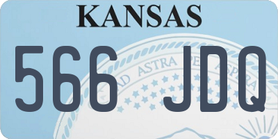 KS license plate 566JDQ