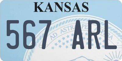 KS license plate 567ARL