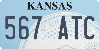 KS license plate 567ATC