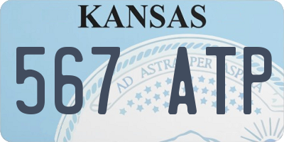 KS license plate 567ATP