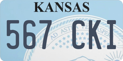KS license plate 567CKI