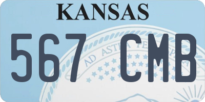 KS license plate 567CMB