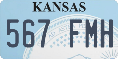 KS license plate 567FMH