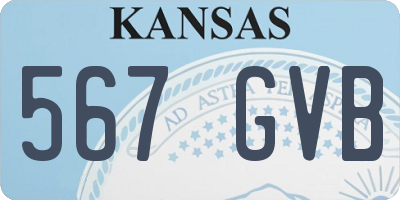 KS license plate 567GVB