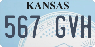 KS license plate 567GVH