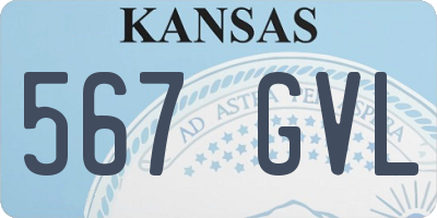 KS license plate 567GVL