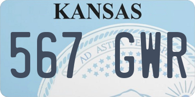KS license plate 567GWR