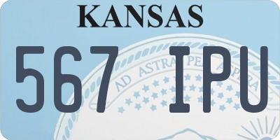 KS license plate 567IPU