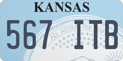 KS license plate 567ITB