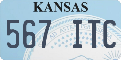 KS license plate 567ITC