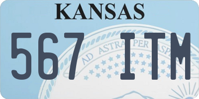 KS license plate 567ITM
