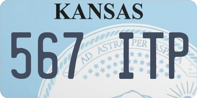 KS license plate 567ITP