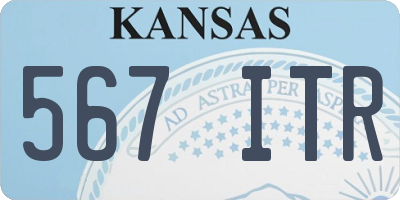 KS license plate 567ITR