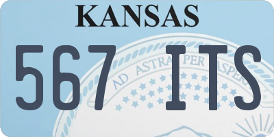 KS license plate 567ITS