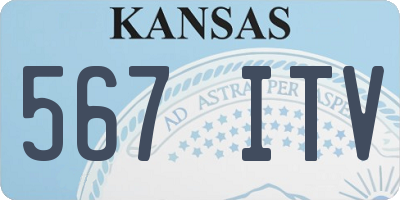 KS license plate 567ITV