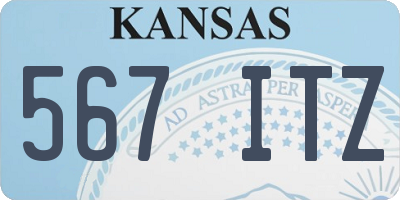KS license plate 567ITZ