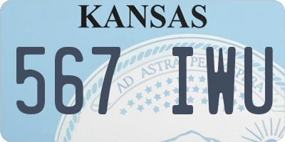 KS license plate 567IWU