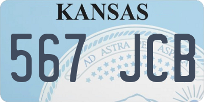 KS license plate 567JCB