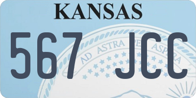 KS license plate 567JCC