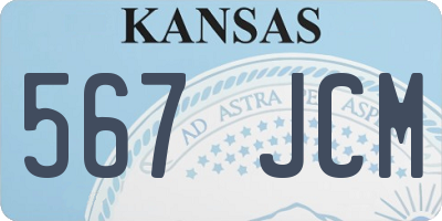 KS license plate 567JCM