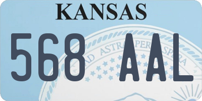 KS license plate 568AAL